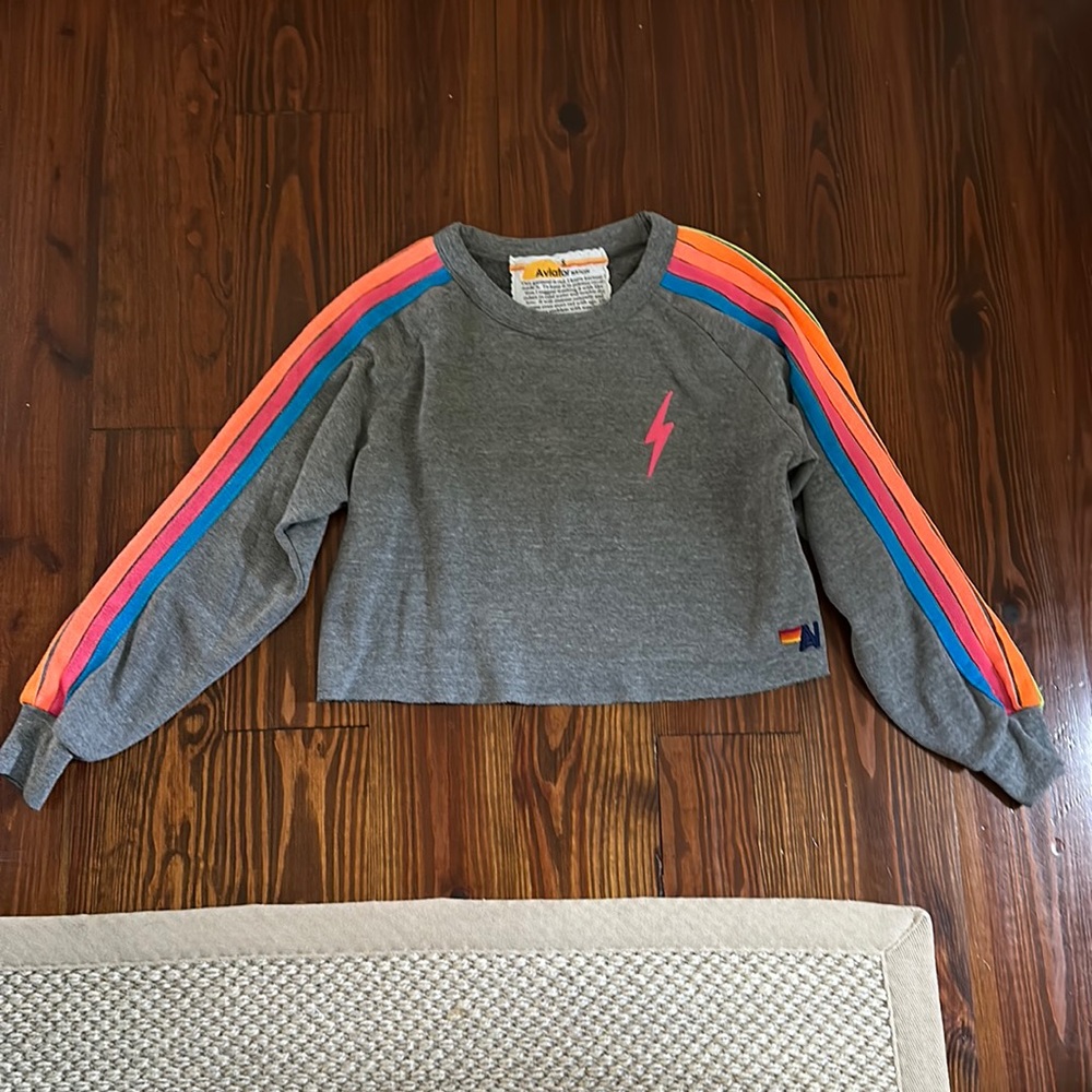 super cute aviator Nation cropped sweatshirt